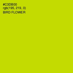 #C3DB00 - Bird Flower Color Image